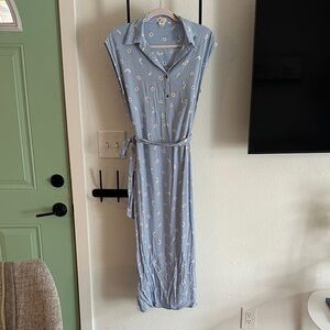 Billabong Light Blue Floral Maxi Dress